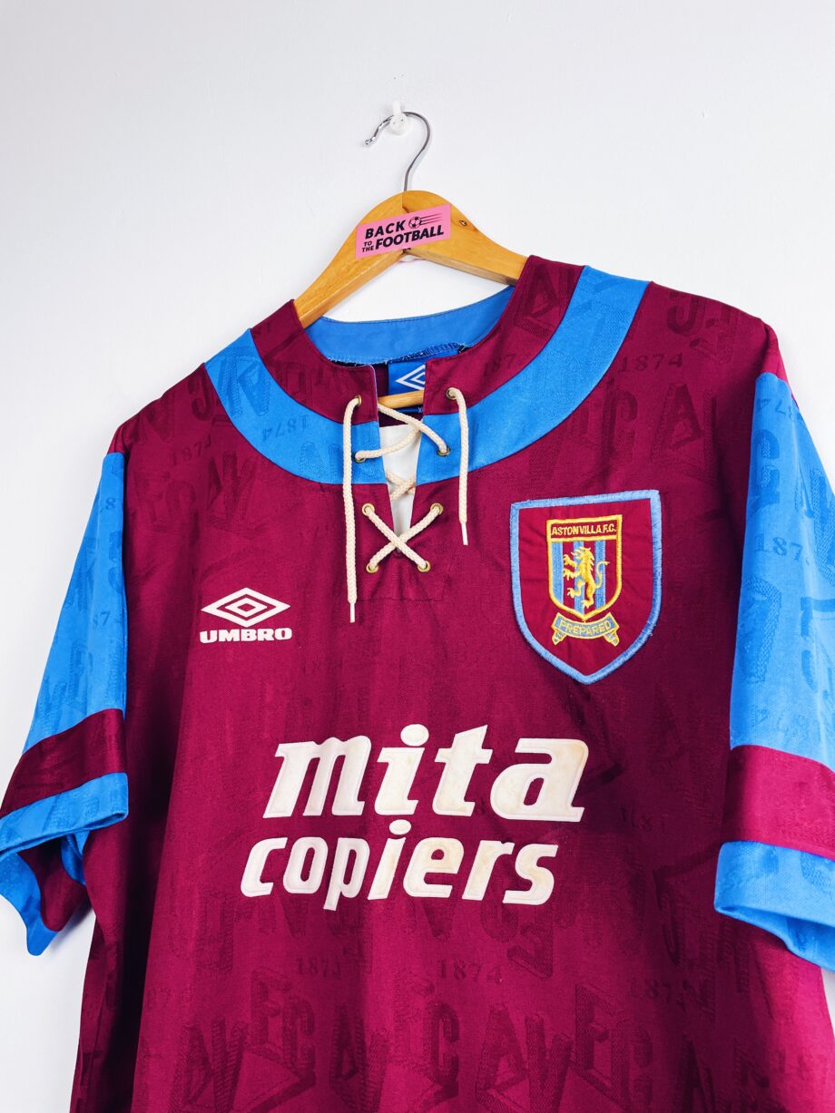 maillot vintage domicile d'Aston Villa 1992/1993