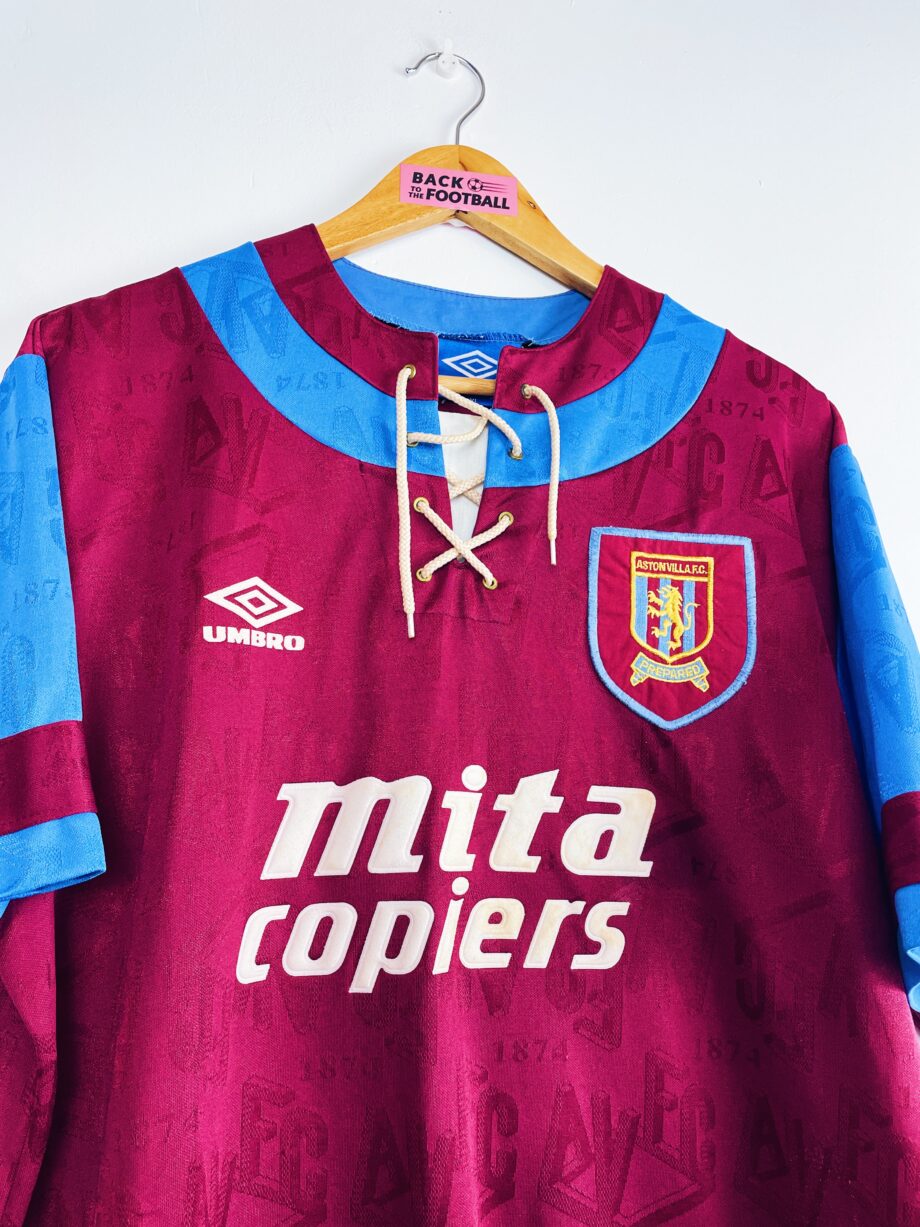 maillot vintage domicile d'Aston Villa 1992/1993