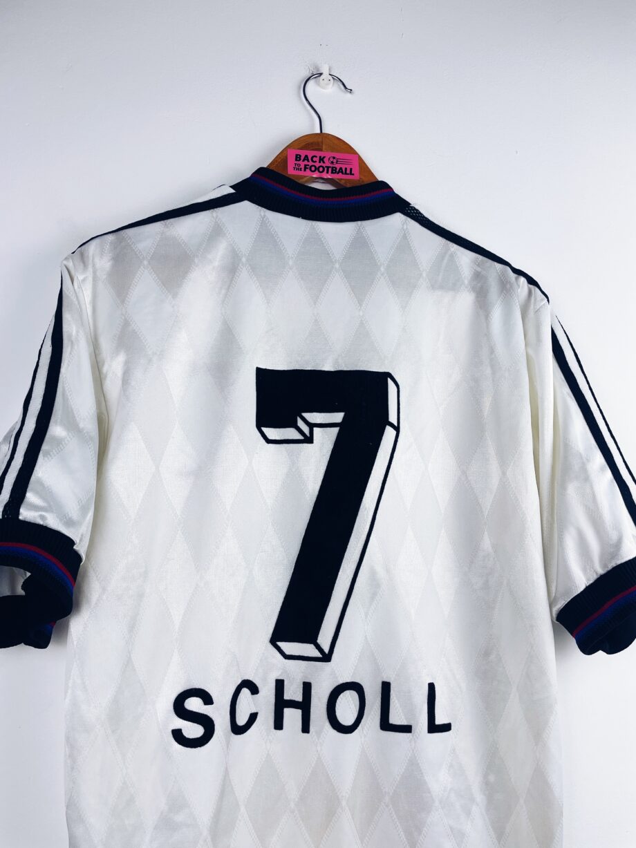 maillot vintage extérieur Bayern Munich 1995/1997 floqué Scholl #7