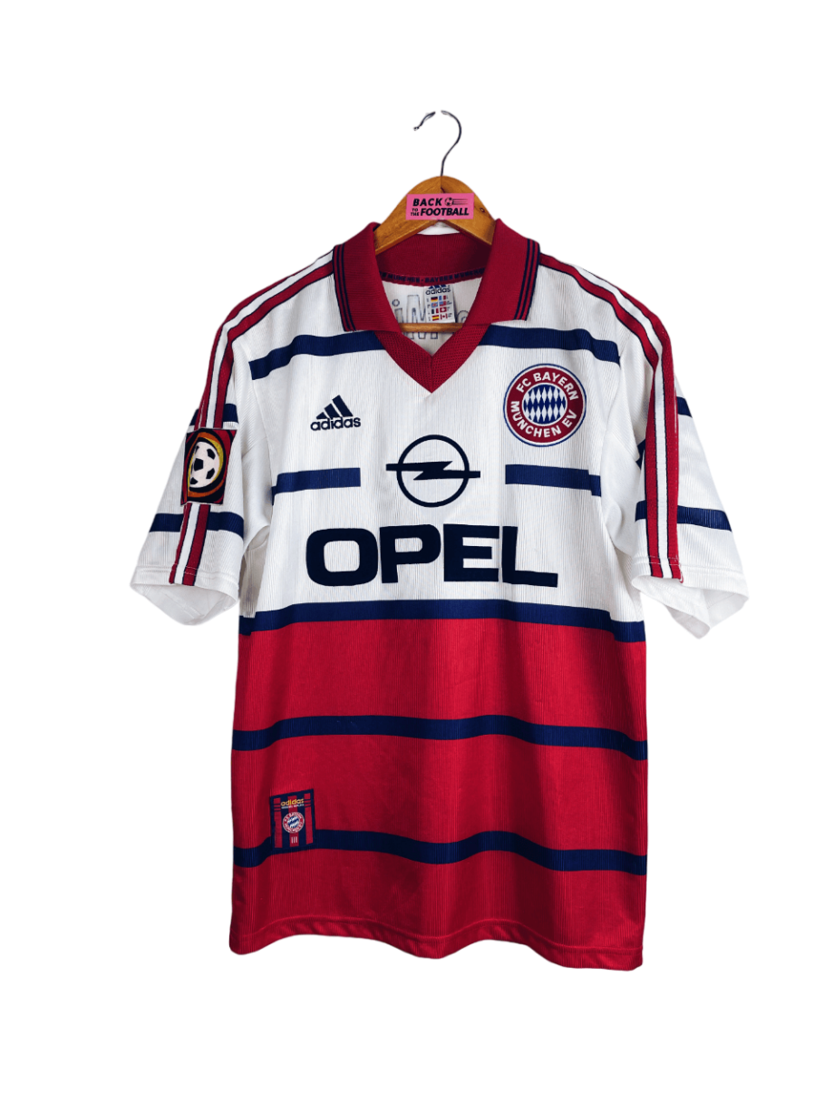 maillot vintage extérieur Bayern Munich 1998/2000 floqué Basler #14