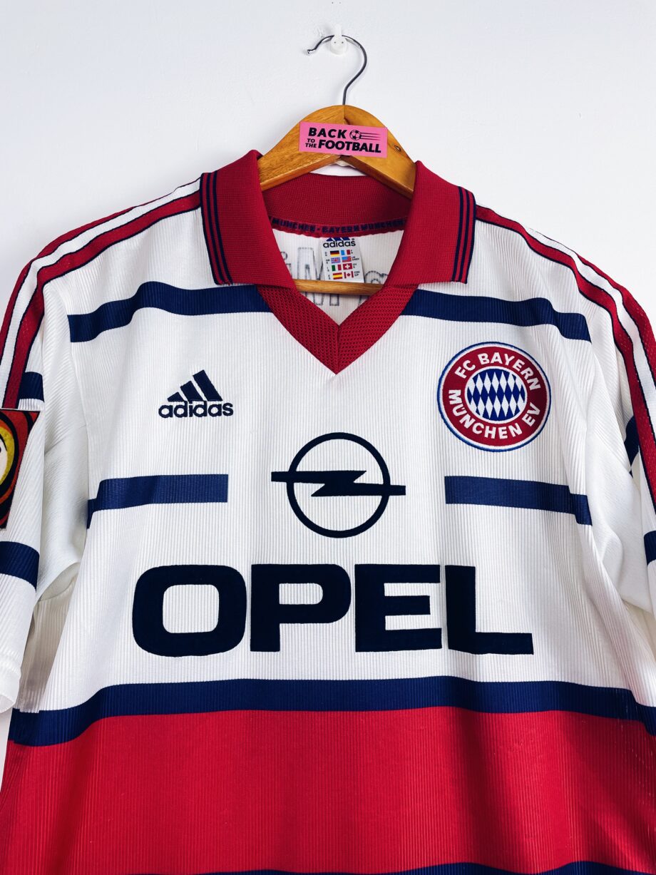 maillot vintage extérieur Bayern Munich 1998/2000 floqué Basler #14