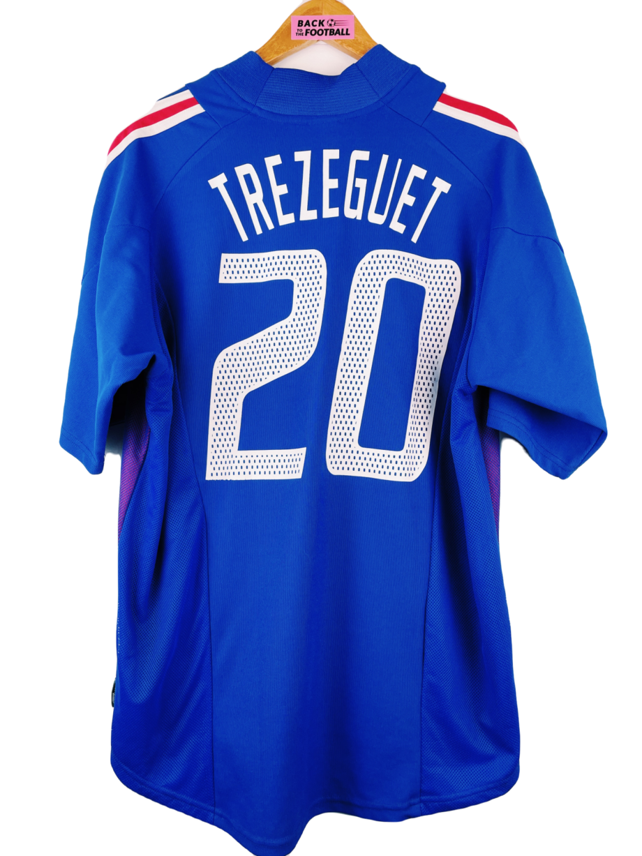 Maillot vintage France 2002 floqué Trezeguet #20