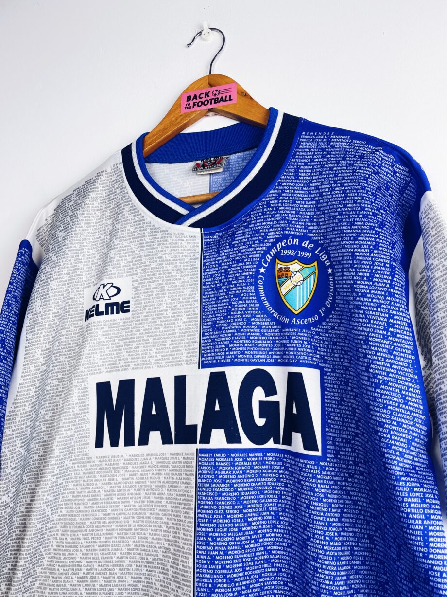 maillot vintage domicile Malaga 1998/1999 spécial Campeón