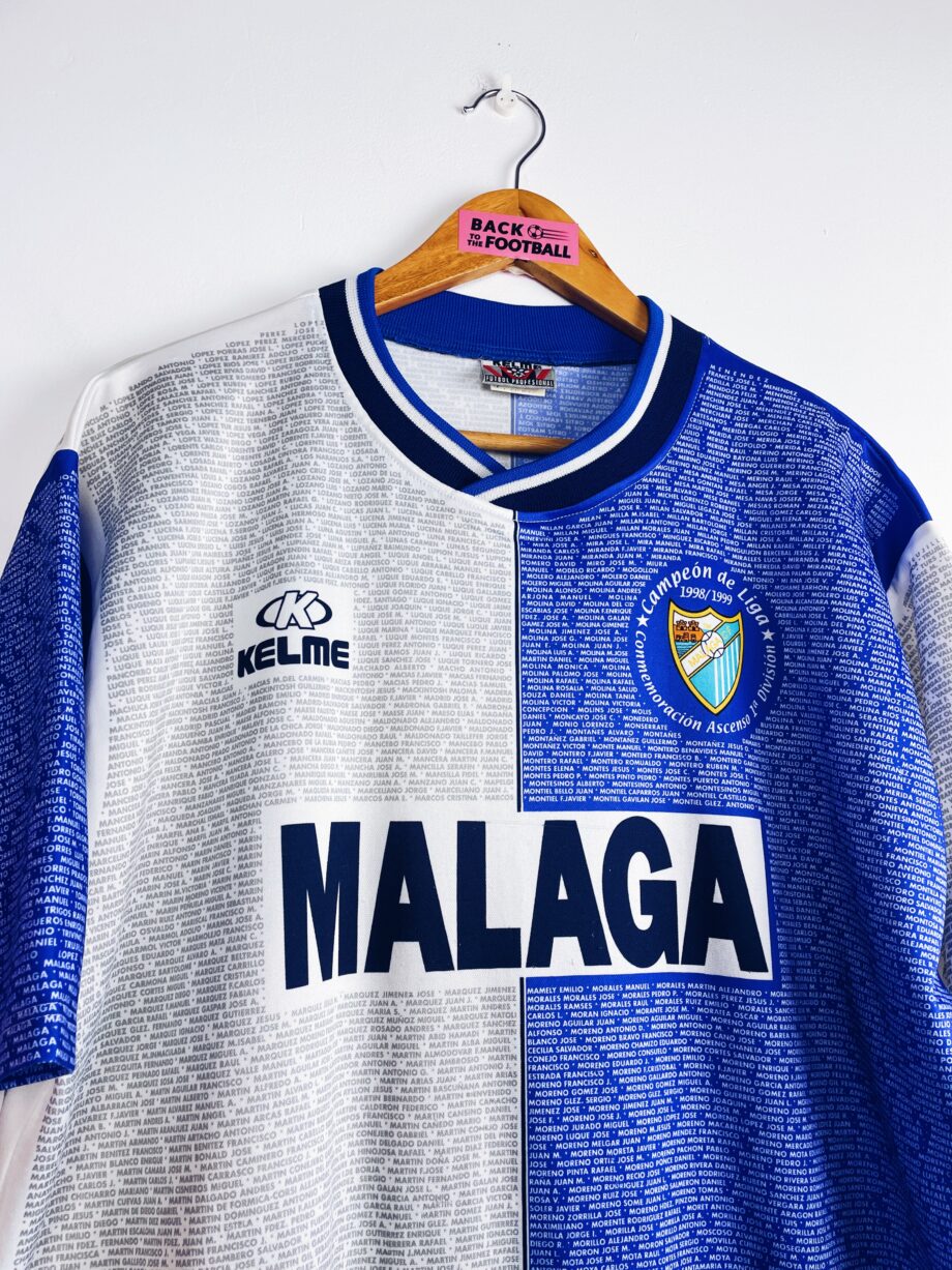 maillot vintage domicile Malaga 1998/1999 spécial Campeón