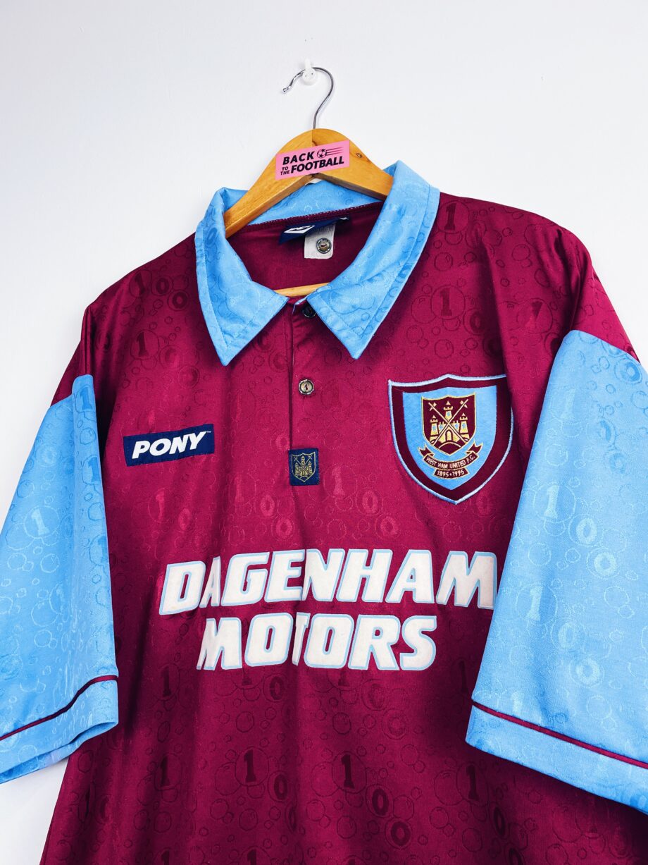 maillot vintage de West Ham 1995/1997 domicile