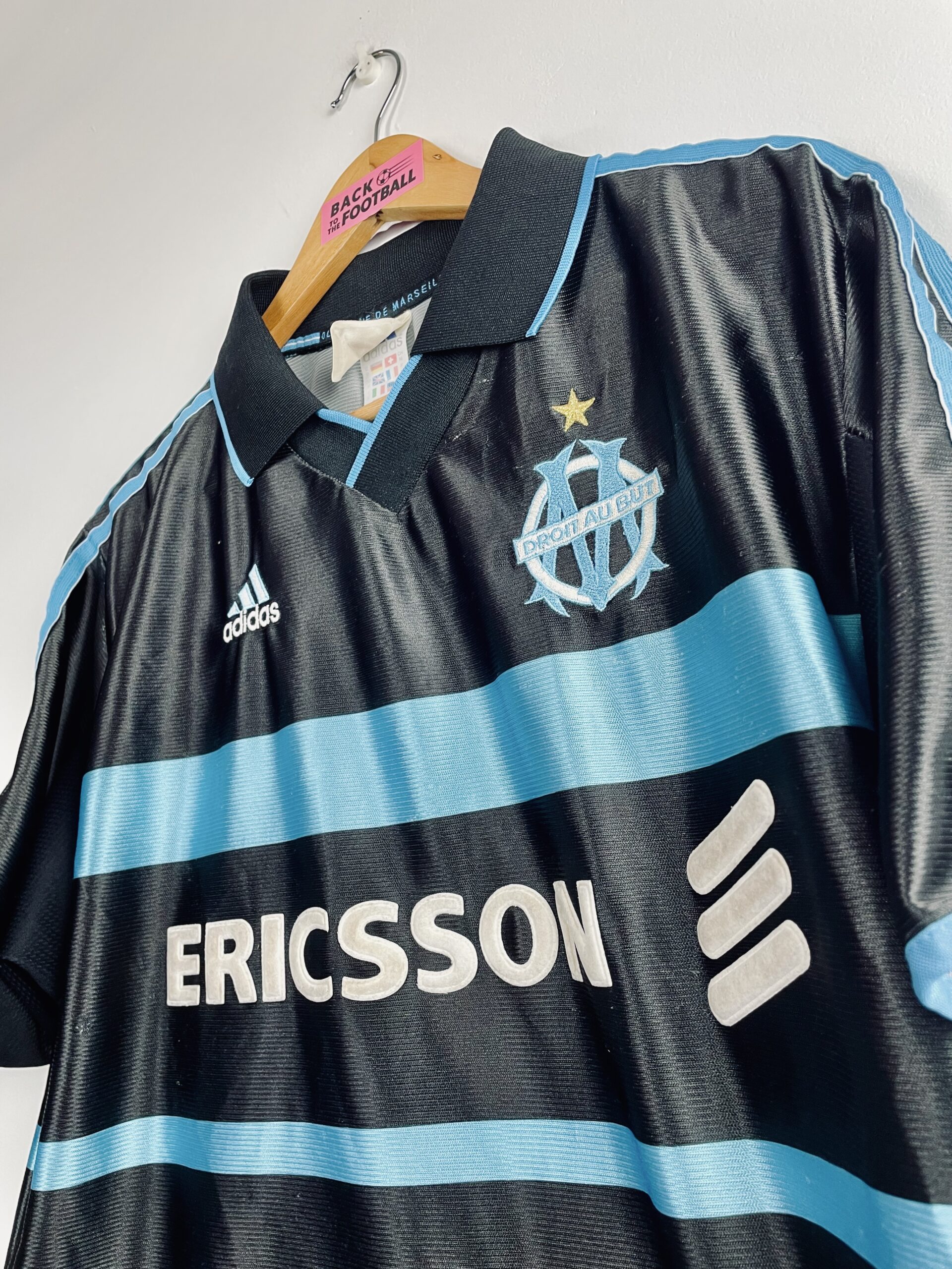 Maillot OM Ericsson 1999 Adidas Vintage Enfant Olympique Marseille - XXS
