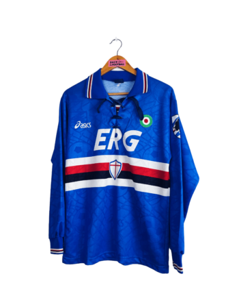 maillot vintage domicile de la Sampdoria 1994/1995 manches longues