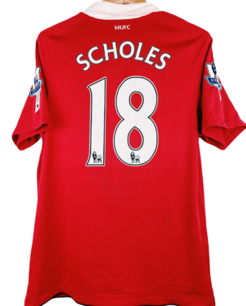 Maillot vintage Manchester United 2010/2011 Scholes #18