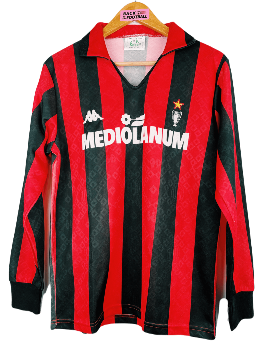 Maillot vintage AC Milan 1989/1990 floqué #9 (Van Basten)