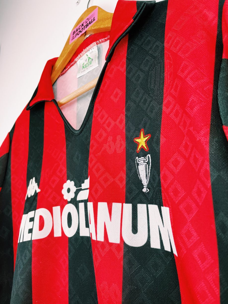 Maillot vintage AC Milan 1989/1990 floqué #9 (Van Basten)