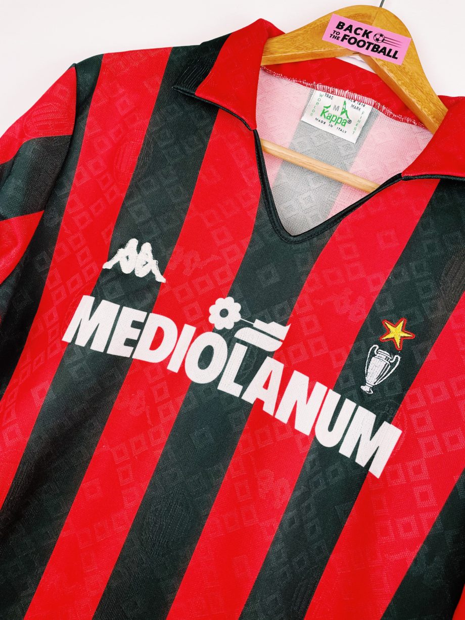 Maillot vintage AC Milan 1989/1990 floqué #9 (Van Basten)