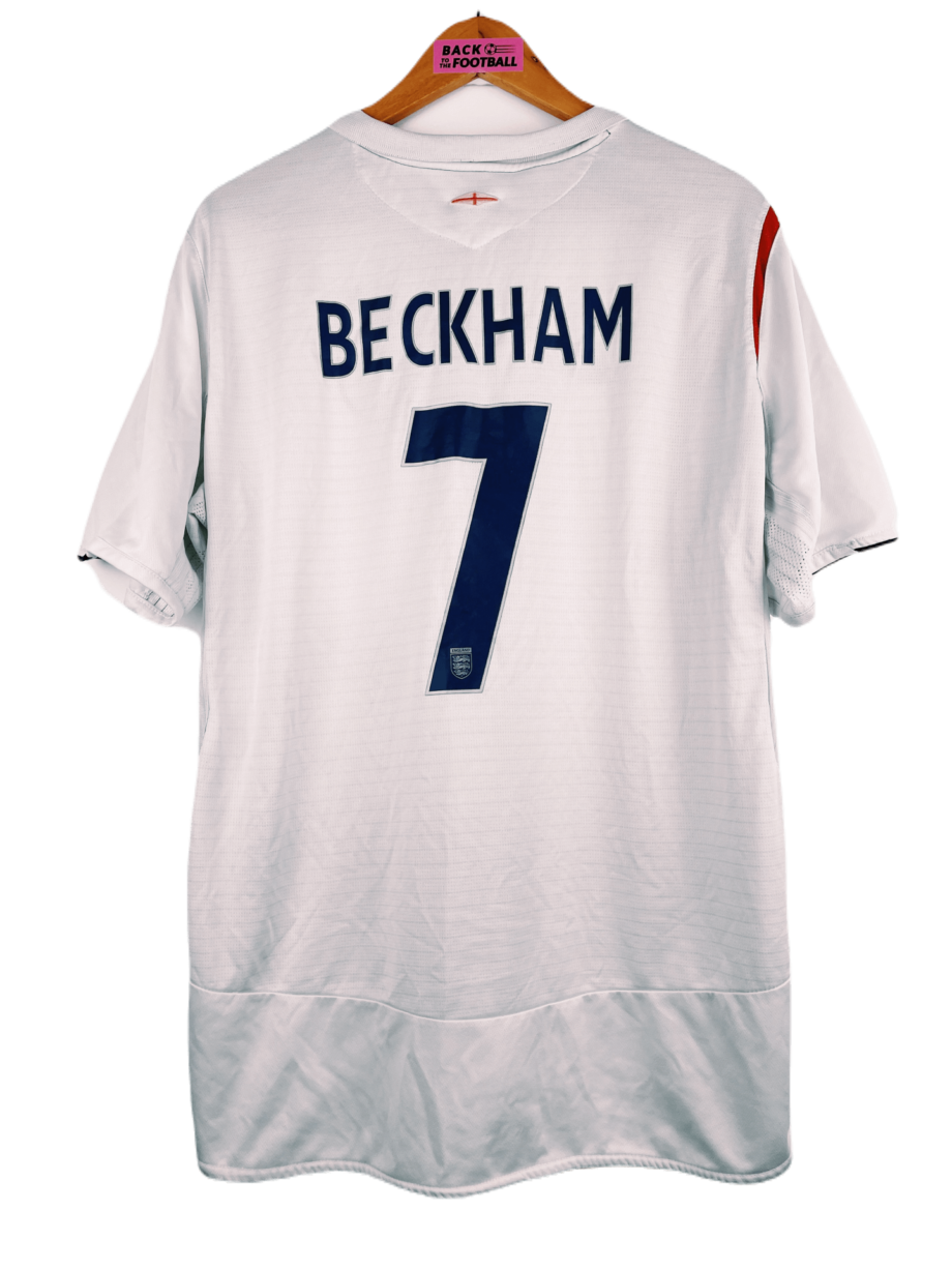 Maillot vintage Angleterre 2005/2007 floqué Beckham #7