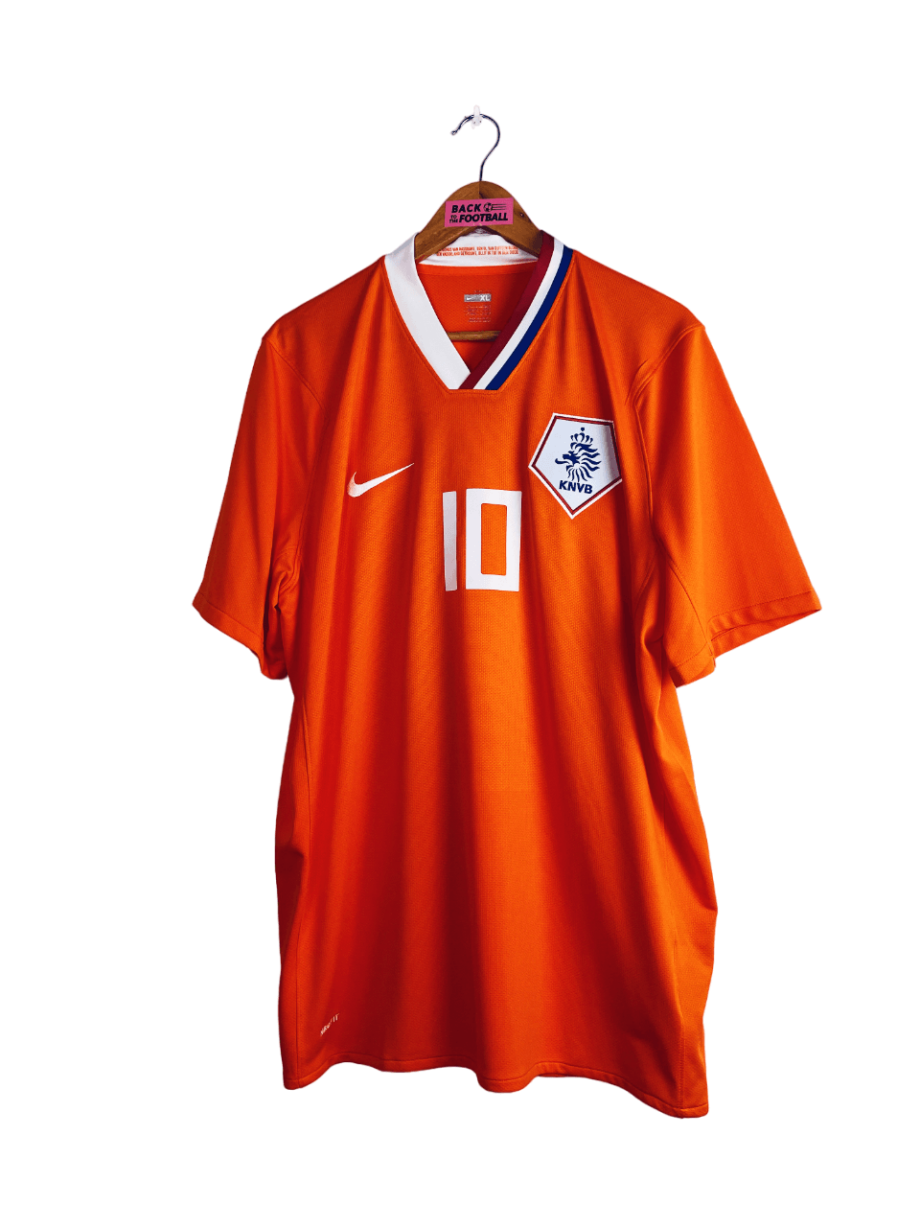 maillot vintage domicile des Pays-Bas 2008 floqué Sneijder #10