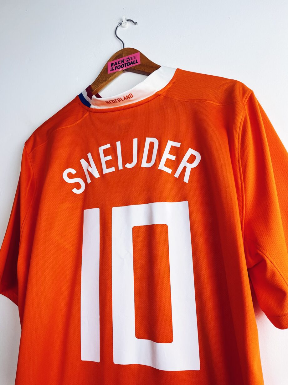 maillot vintage domicile des Pays-Bas 2008 floqué Sneijder #10