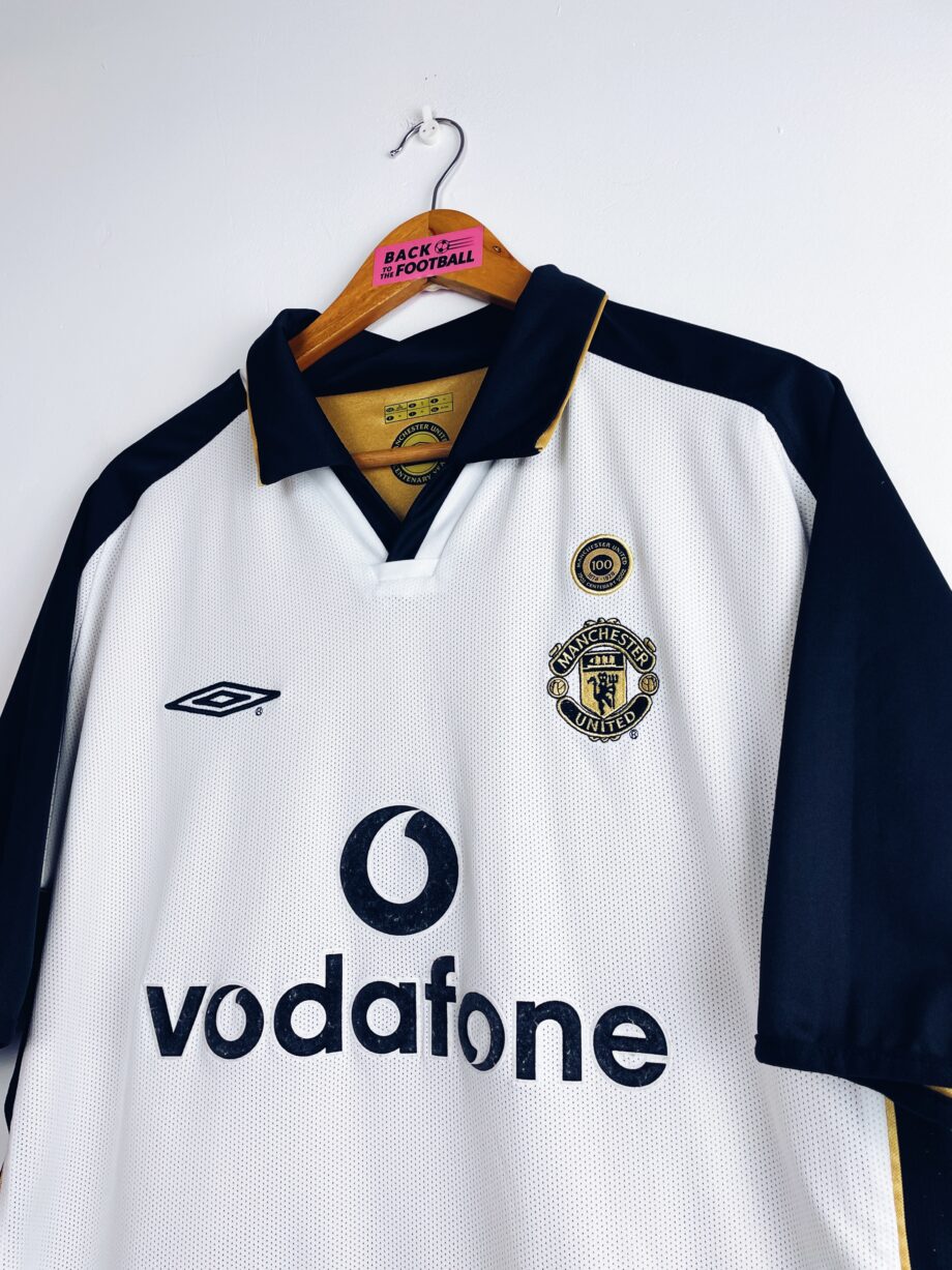 maillot vintage third Manchester United 2001/2002 - centenaire