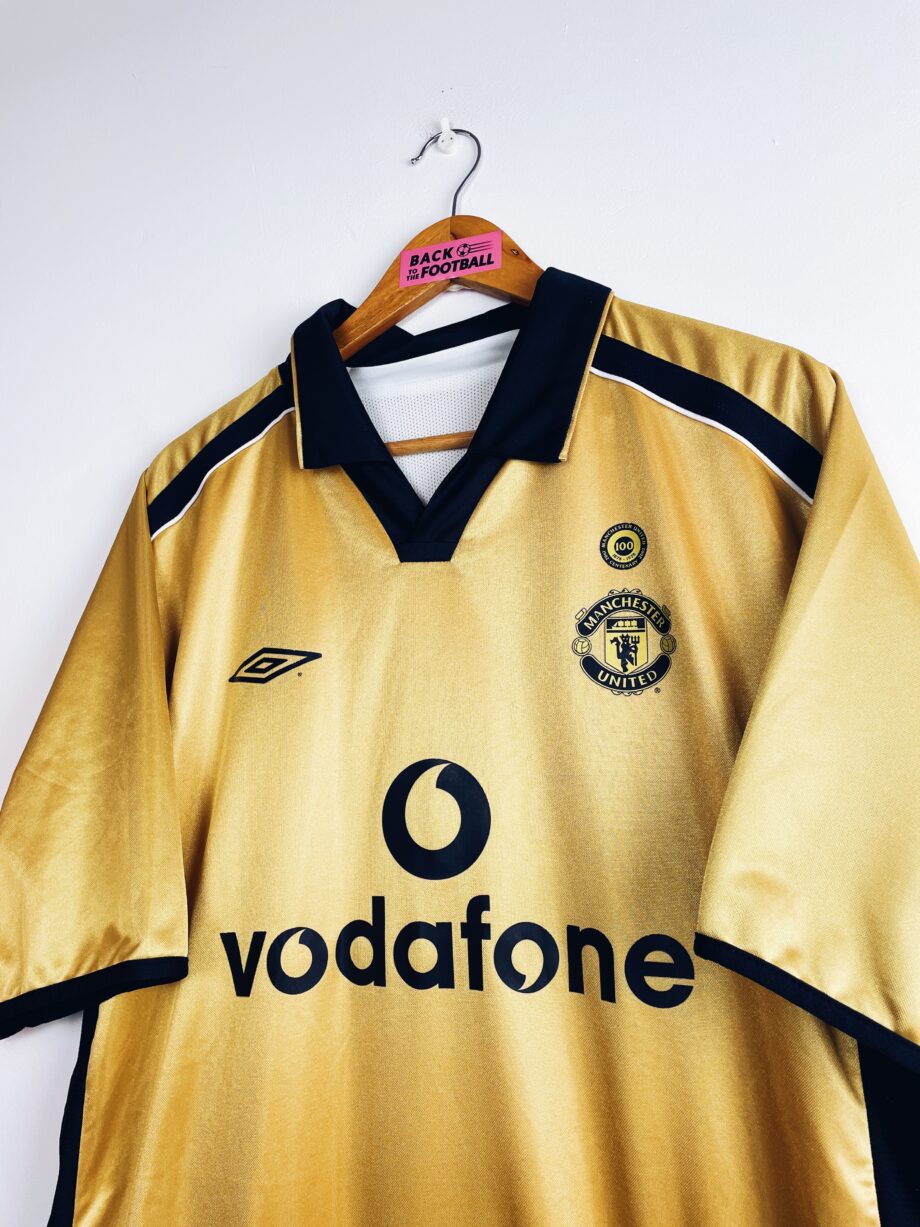 maillot vintage third Manchester United 2001/2002 - centenaire