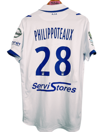 Maillot AJ Auxerre 2017/2018 porté et signé par Philippoteaux