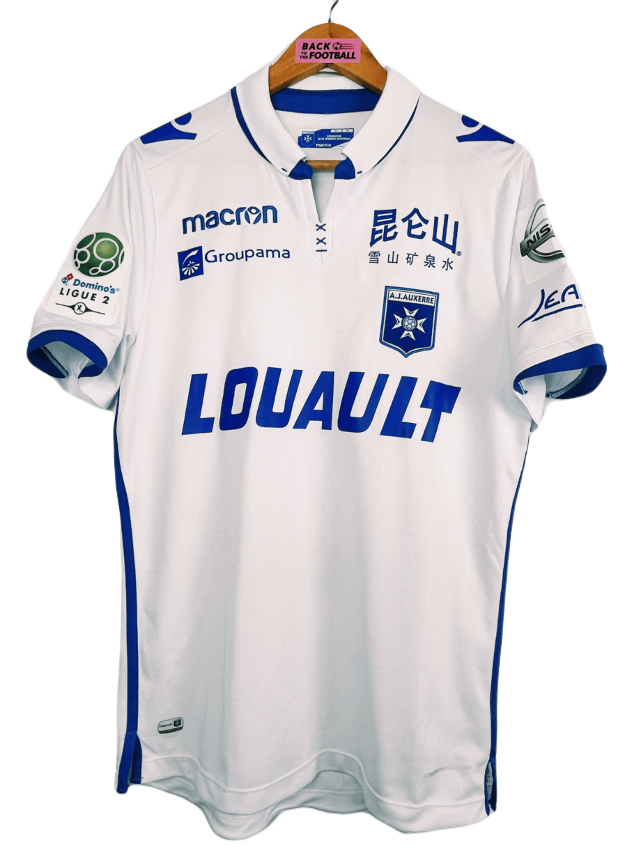 Maillot AJ Auxerre 2017/2018 porté et signé par Philippoteaux