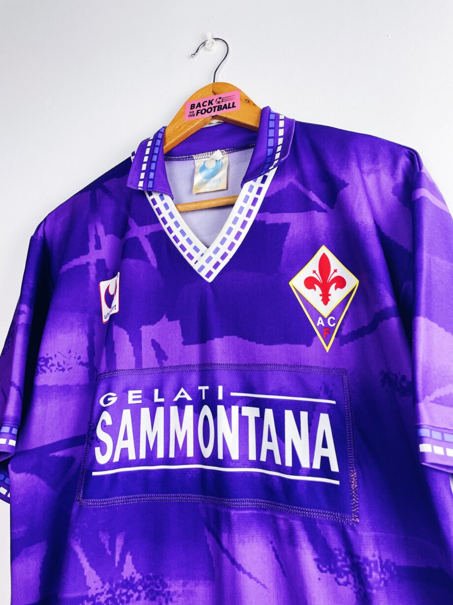 maillot vintage domicile de la Fiorentina 1994/1995 stock pro (player issue)