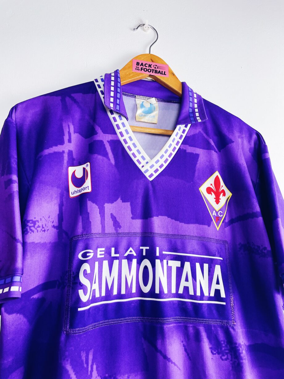 maillot vintage domicile de la Fiorentina 1994/1995 stock pro (player issue)