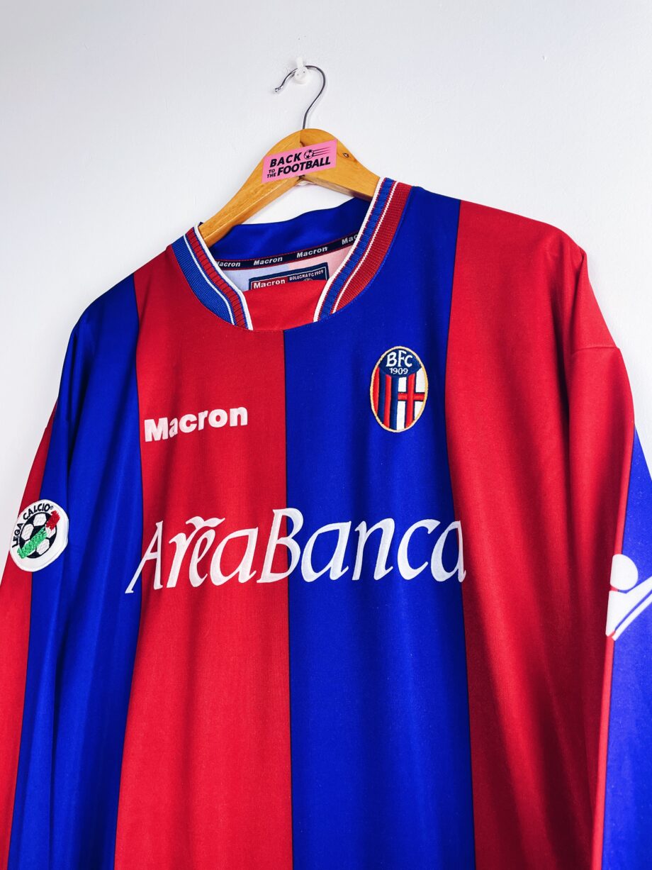 maillot vintage domicile de Bologne 2002/2003 porté (match worn) par Claudio Terzi