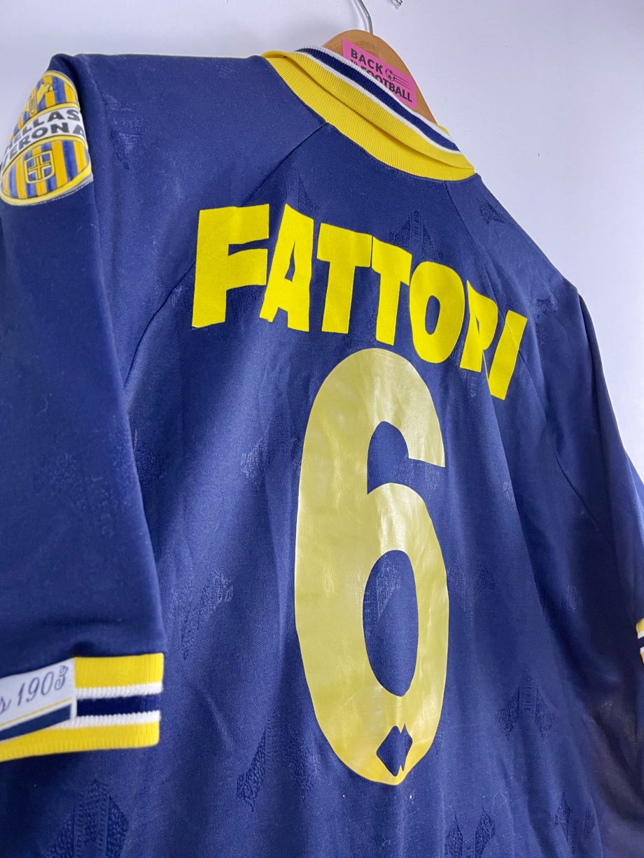 Maillot vintage Hellas Verona 1995/1996 floqué Fattori #6
