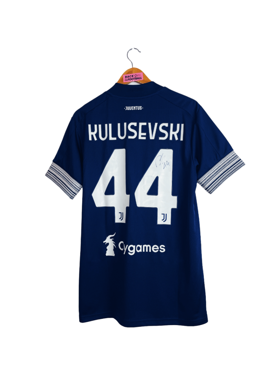 maillot extérieur de la Juventus 2020/2021 floqué Kulusevski