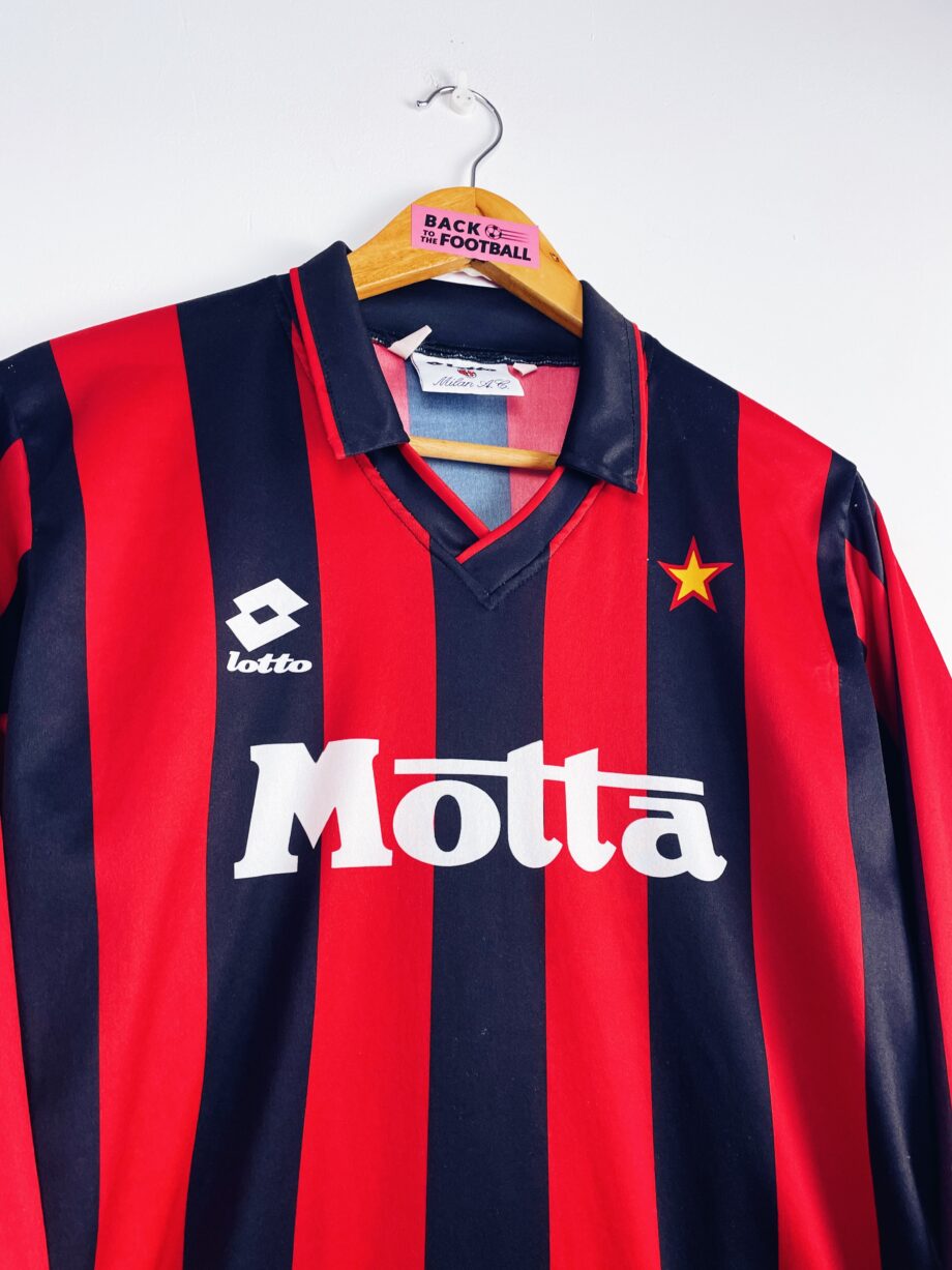 maillot vintage domicile AC Milan 1993/1994 manches longues