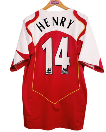 Maillot vintage Arsenal 2004/2005 floqué Henry #14