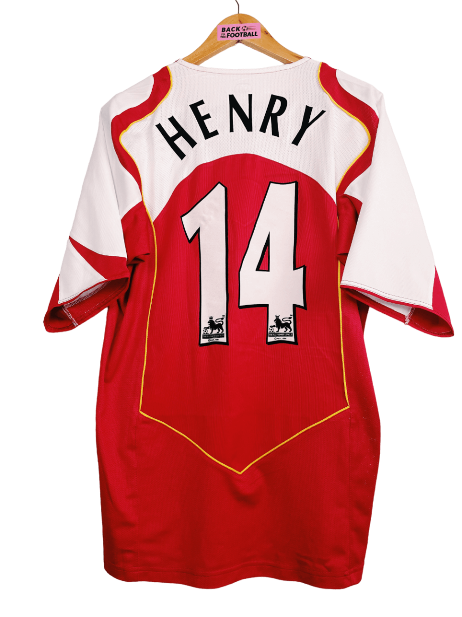 Maillot vintage Arsenal 2004/2005 floqué Henry #14
