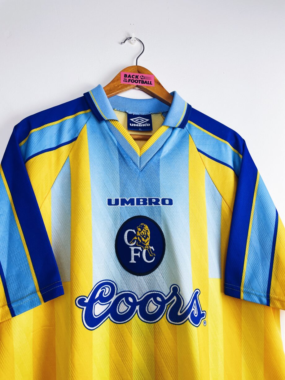 maillot vintage extérieur Chelsea 1996/1997 floqué Vialli #9