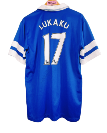 Maillot vintage Everton 2013/2014 floqué et signé Romelu Lukaku