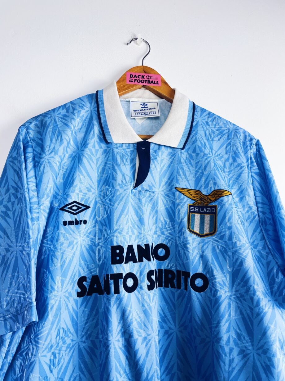 maillot vintage domicile de la Lazio 1991/1992