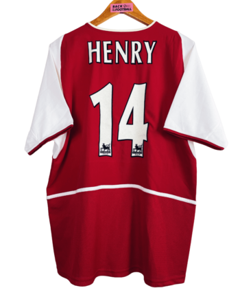 Maillot vintage Arsenal 2002/2004 floqué Thierry Henry