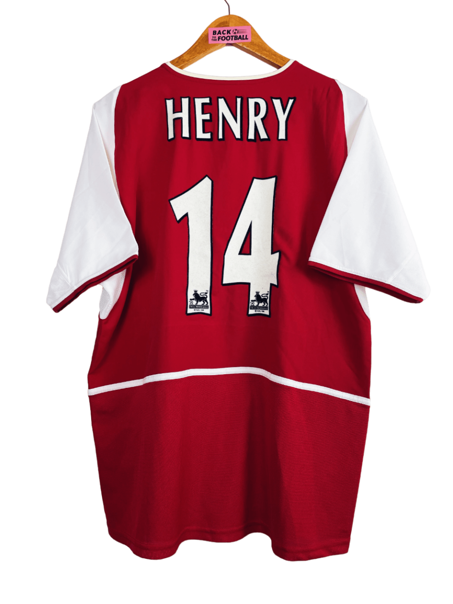 Maillot vintage Arsenal 2002/2004 floqué Thierry Henry