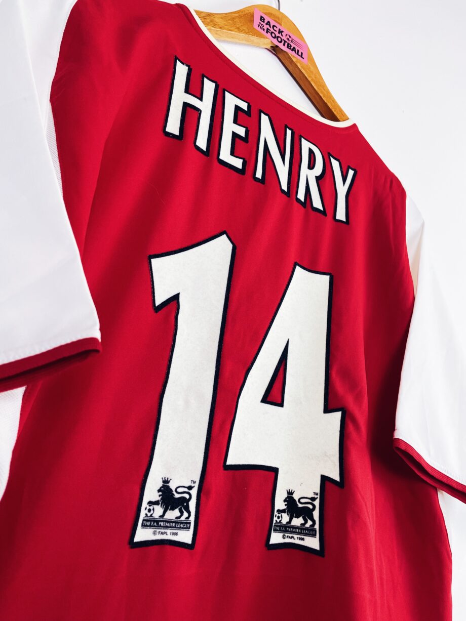 Maillot vintage Arsenal 2002/2004 floqué Thierry Henry