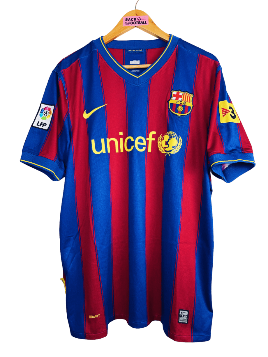 Maillot vintage du FC Barcelone 2009/2010 floqué Messi