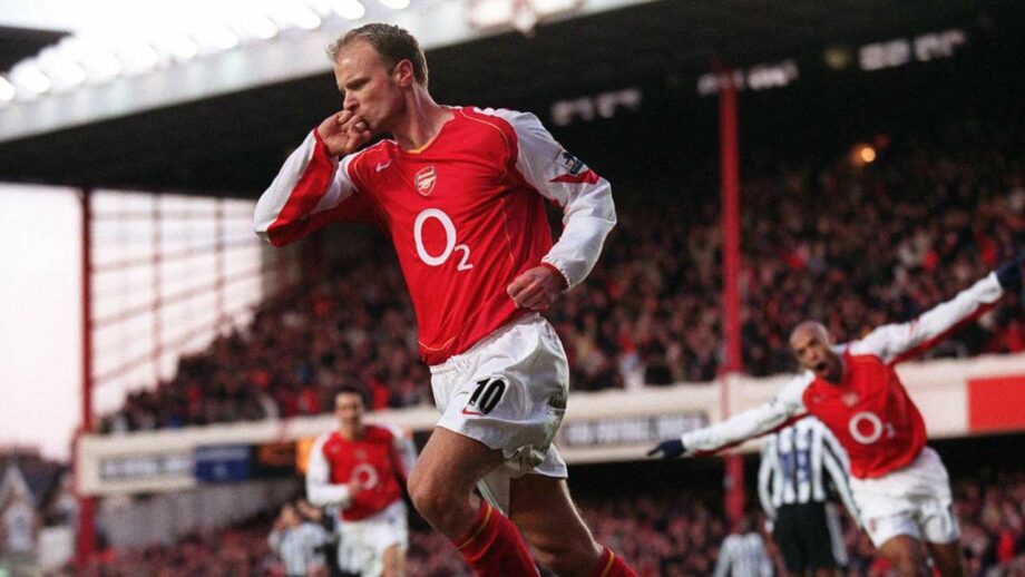 Maillot vintage Arsenal 2004/2005 floqué Dennis Bergkamp #10