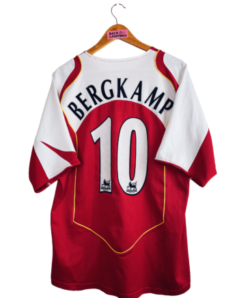 Maillot vintage Arsenal 2004/2005 floqué Dennis Bergkamp #10