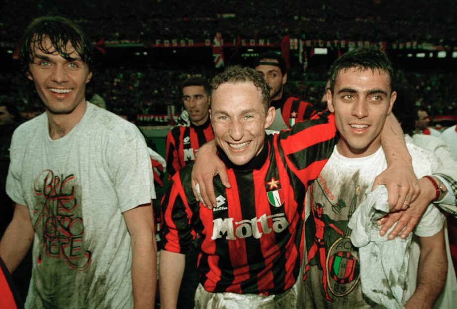 Maillot vintage de l'AC Milan 1993/1994