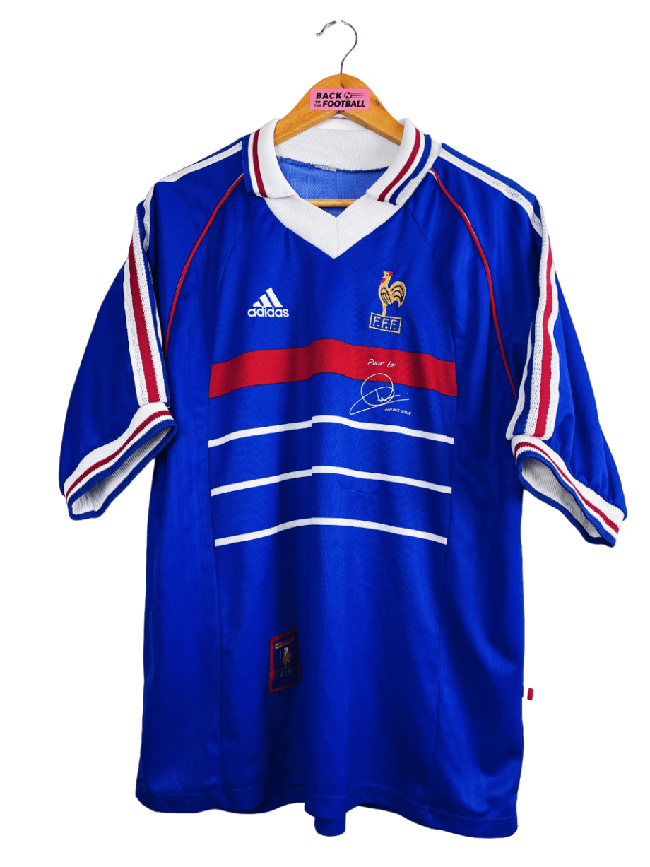 Maillot vintage de l'équipe de France 1998 édition "pour toi Zidane"