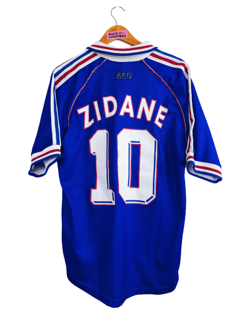 maillot foot ancien equipe de france 98 numero 10 zidane taille XS