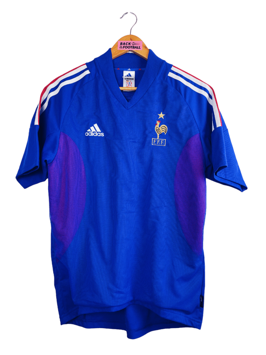 Maillot vintage de l'équipe de France 2002 utilisé pour la coupe du Monde