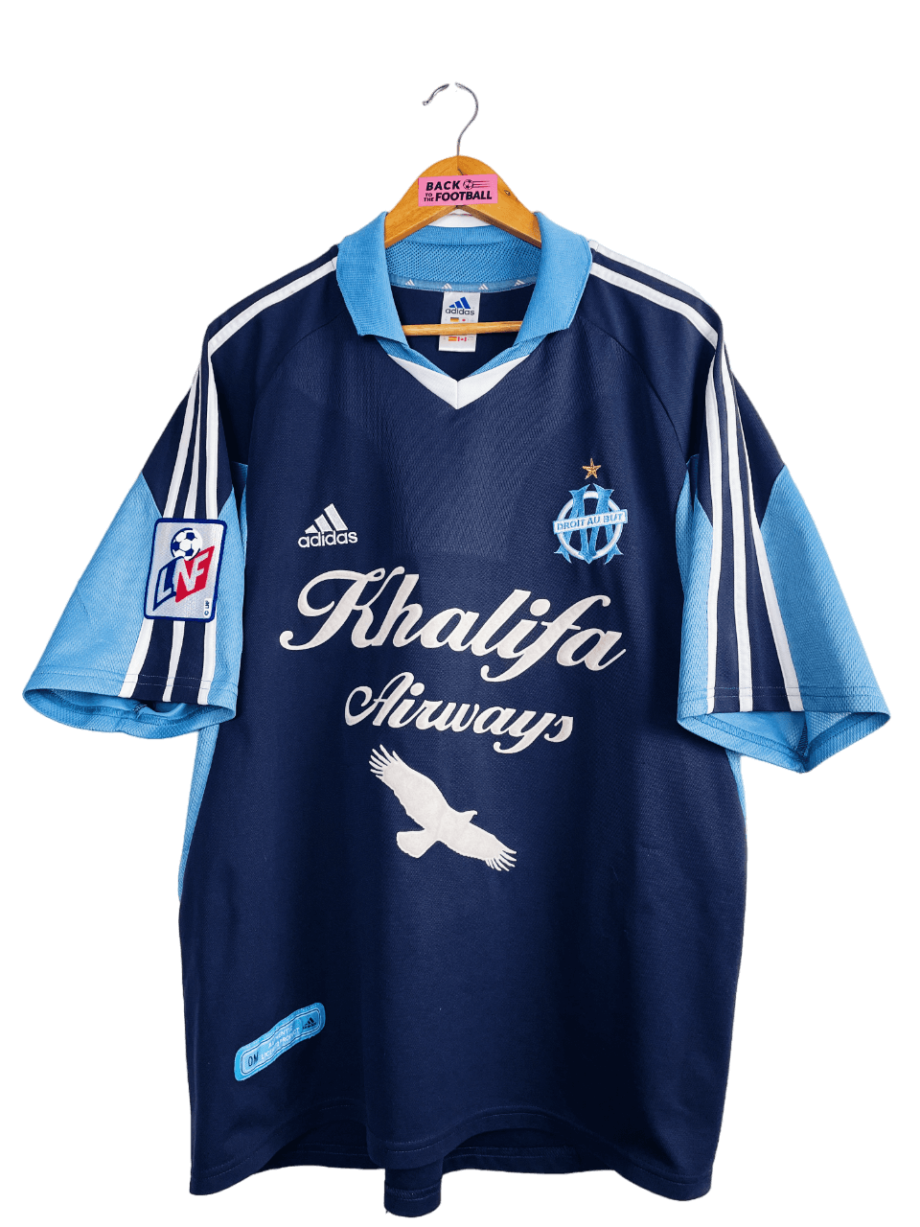 Maillot vintage extérieur de l'Olympique de Marseille 2001/2002