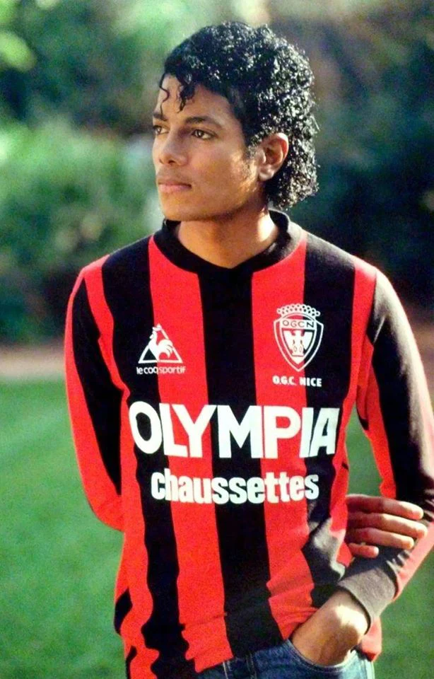 Michael Jackson et son maillot vintage de l'OGC Nice 1980/1981
