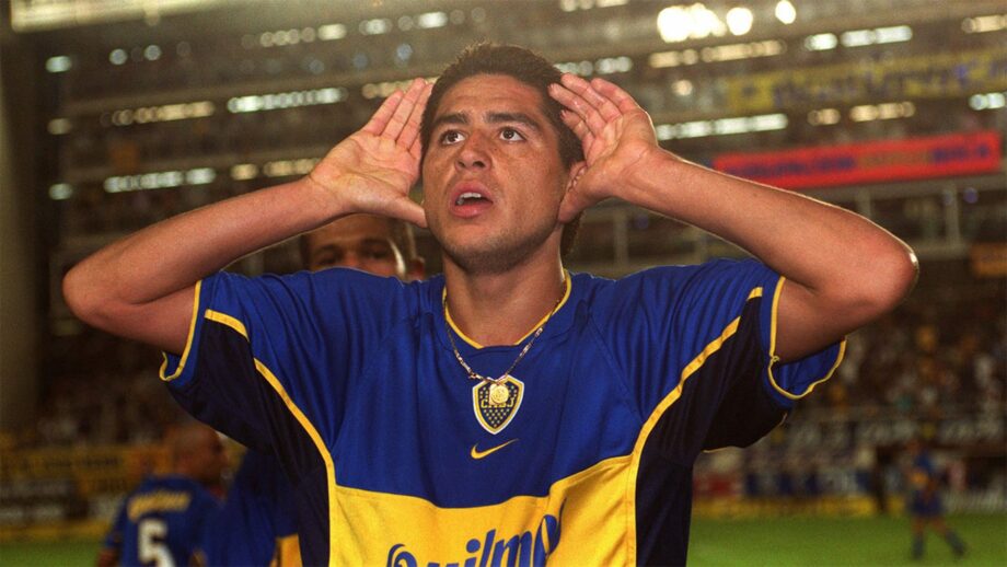 Maillot vintage de Boca Juniors 2001/2002 spécial pour la Coupe Intercontinental