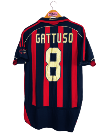 Maillot vintage de l'AC Milan 2006/2007 floqué Gattuso #8