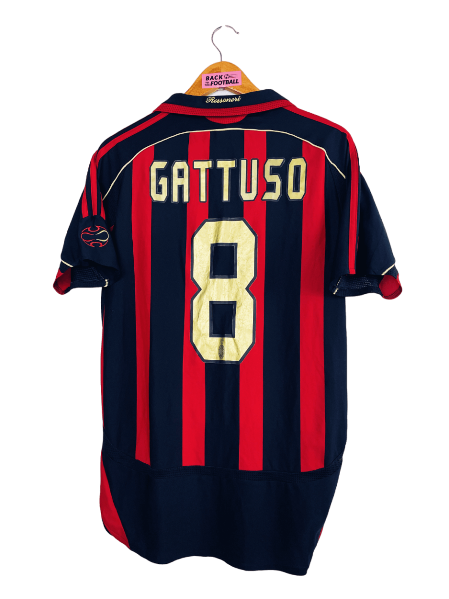 Maillot vintage de l'AC Milan 2006/2007 floqué Gattuso #8