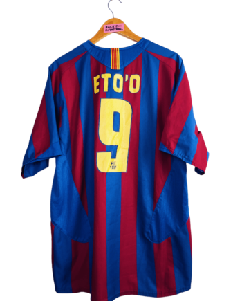 Maillot vintage domicile du FC Barcelone 2005/2006 floqué Eto'o #9