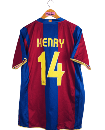 Maillot vintage domicile du FC Barcelone 2007/2008 floqué Thierry Henry #14